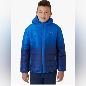 New boys Weather Resistant Down Coat - Insulated Quilted Bubble Puffer Sz XL
